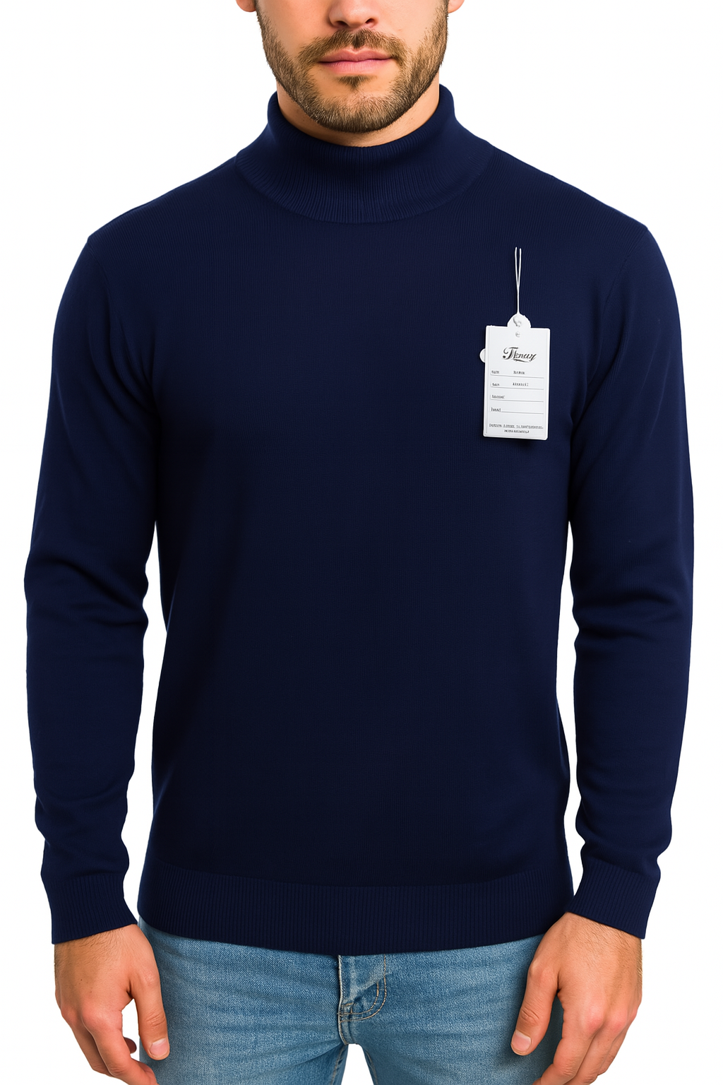 CHOMPA DE HILO HOMBRE AZUL