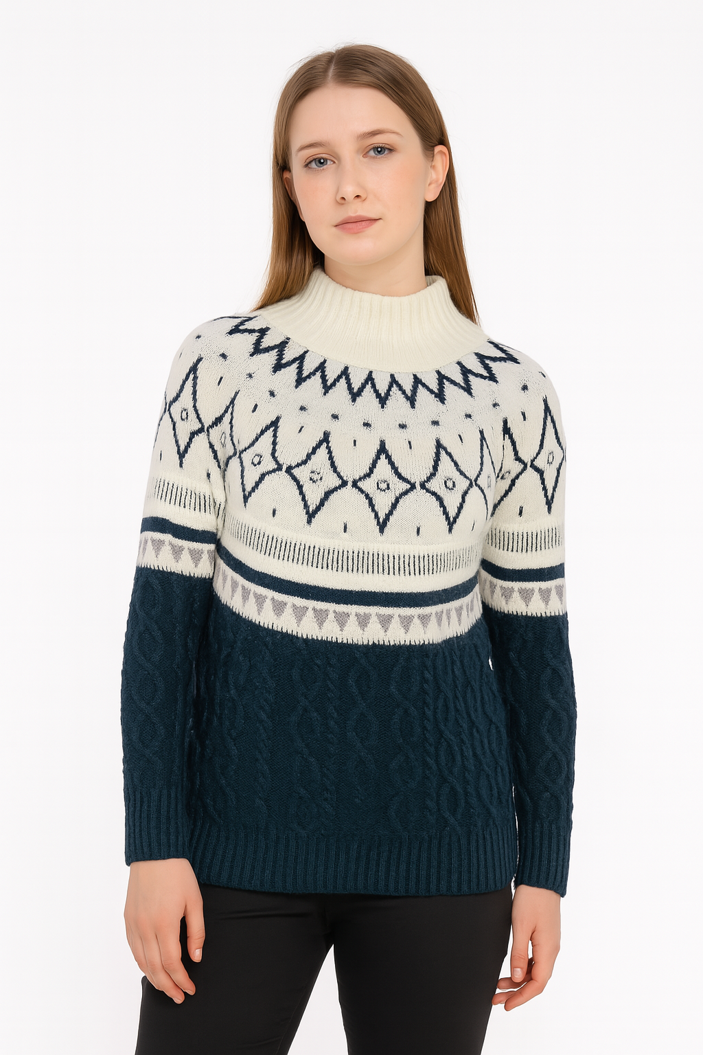 CHOMPA CASHIMIRE AZUL