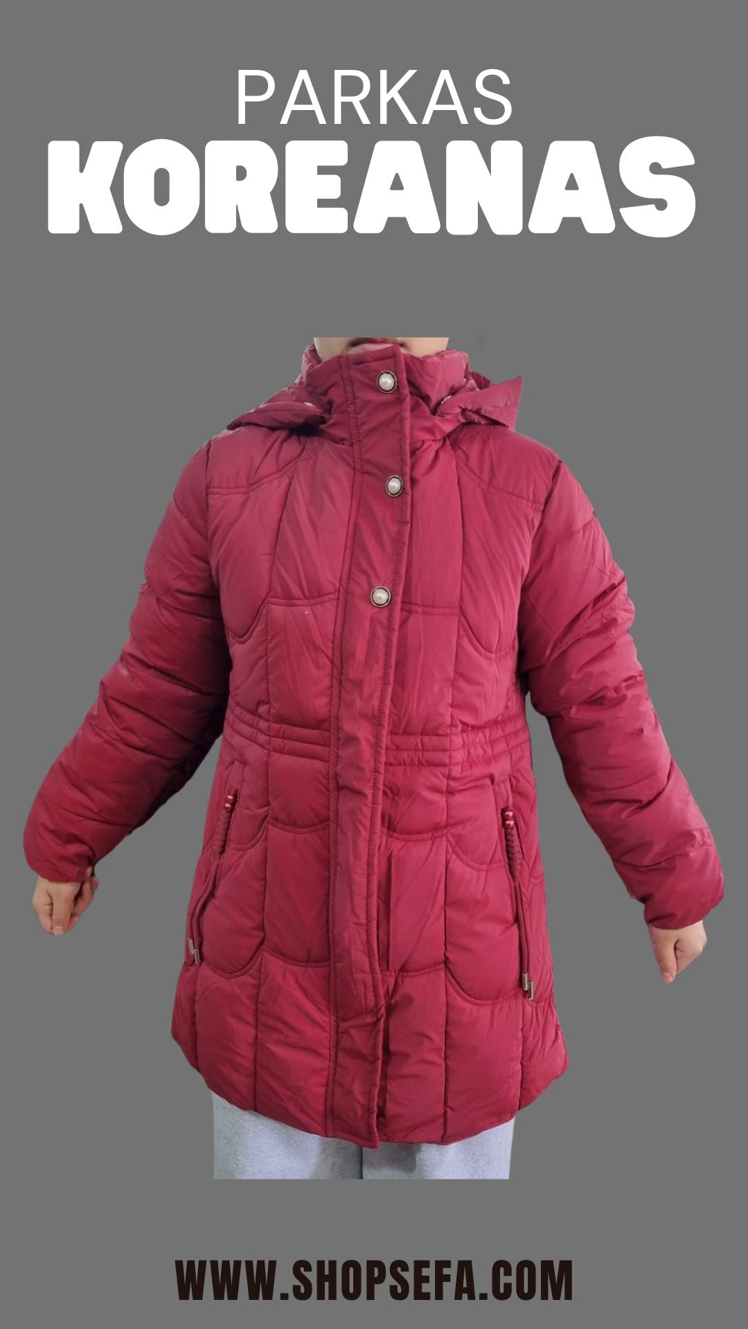 PARKA KOREANA GUINDA