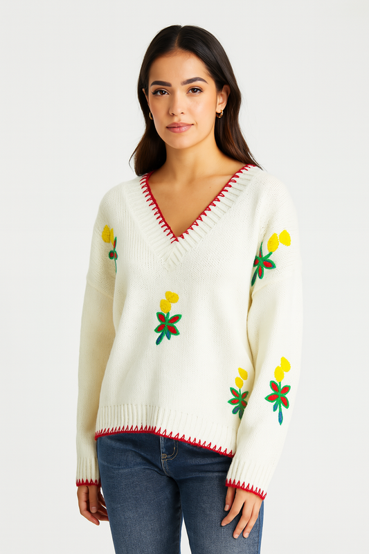 CHOMPA CREMA DISEÑO