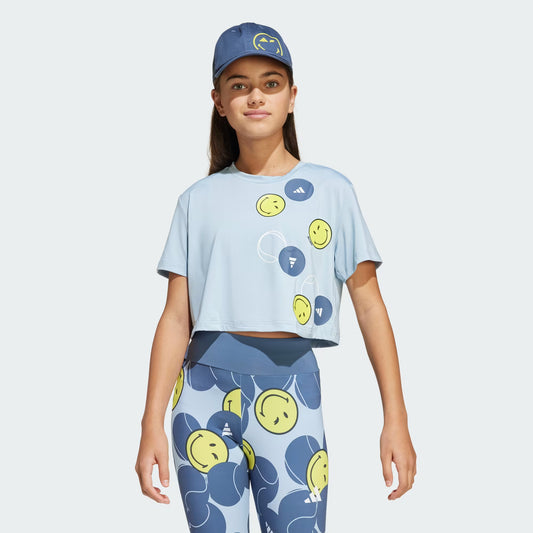 Polo adidas x Smileyworld Training Niños Celeste